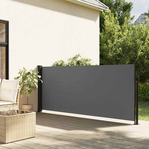 Vidaxl uitschuifbaar zijluifel antraciet 117x300 cm
