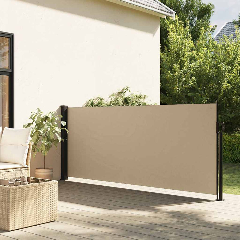 Load image into Gallery viewer, Vidaxl windscherm uittrekbaar 140x300 cm beige
