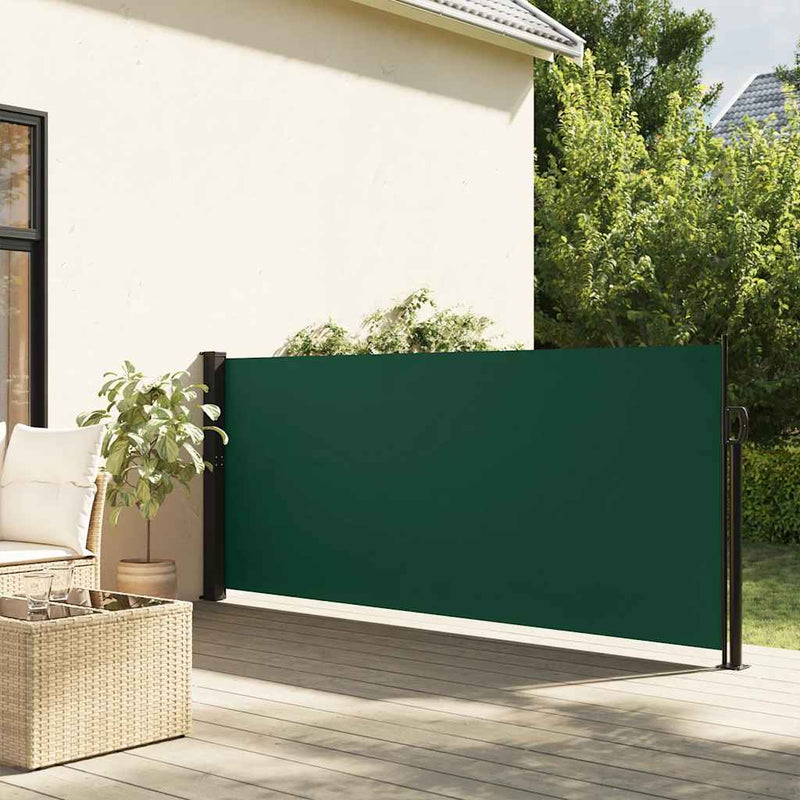 Load image into Gallery viewer, Vidaxl windscherm uittrekbaar 140x300 cm donkergroen
