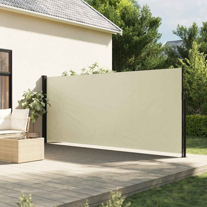 Load image into Gallery viewer, Vidaxl windscherm uittrekbaar 180x300 cm crèmekleurig

