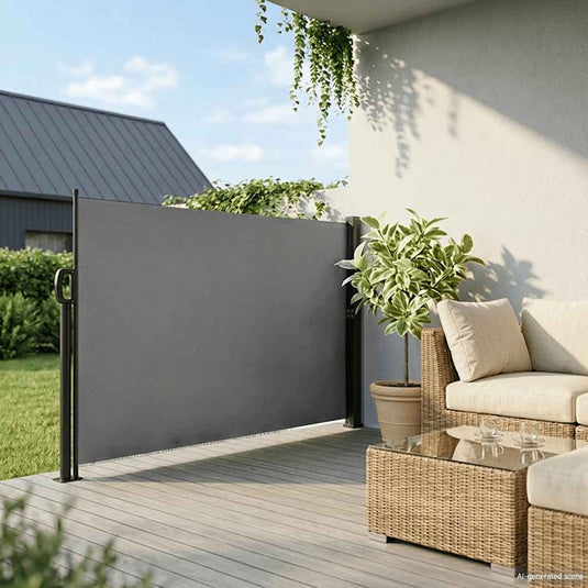 Vidaxl uitschuifbaar zijluifel antraciet 180x300 cm