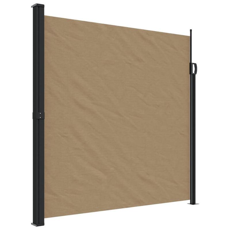 Afbeelding laden in galerijviewer, Vidaxl windscherm uittrekbaar 200x300 cm taupe
