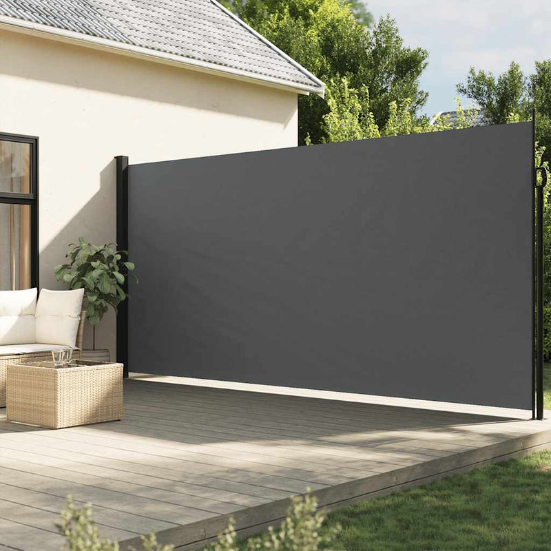 ギャラリービューアに画像をロードする, Vidaxl uitschuifbaar zijluifel antraciet 200x300 cm
