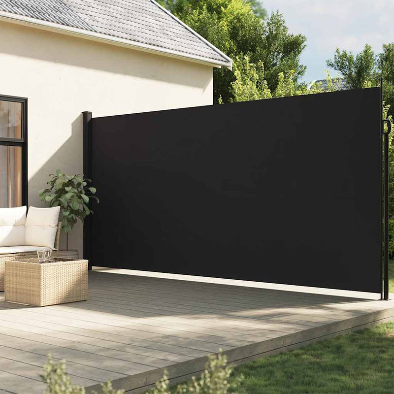 Load image into Gallery viewer, Vidaxl windscherm uittrekbaar 220x300 cm zwart
