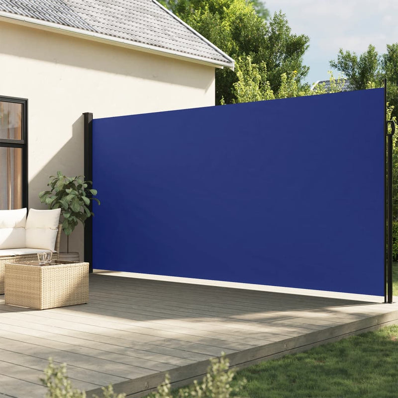 Load image into Gallery viewer, Vidaxl windscherm uittrekbaar 220x300 cm blauw
