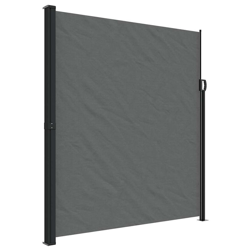 Load image into Gallery viewer, Vidaxl windscherm uittrekbaar 220x300 cm antracietkleurig
