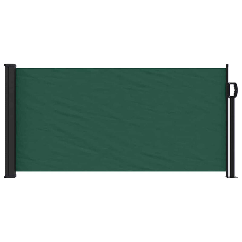 Cargue la imagen en el visor de la galería, Vidaxl windscherm uittrekbaar 100x500 cm donkergroen
