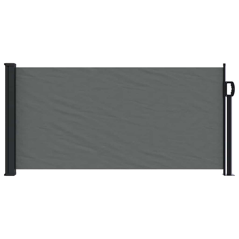 Load image into Gallery viewer, Vidaxl uitschuifbaar zijluifel antraciet 100x500 cm
