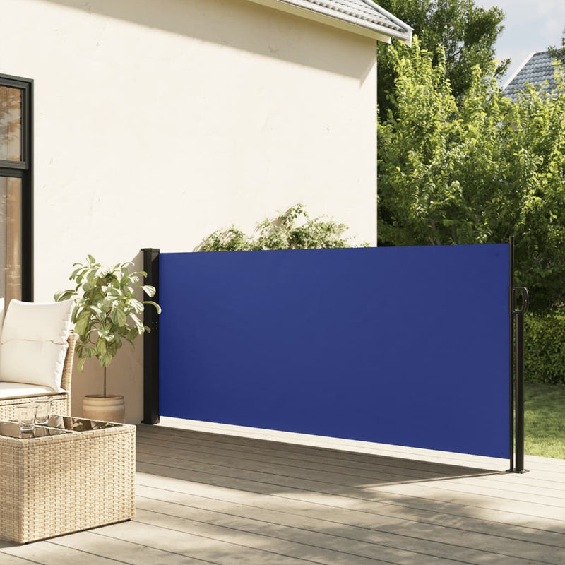 Load image into Gallery viewer, Vidaxl windscherm uittrekbaar 120x500 cm blauw
