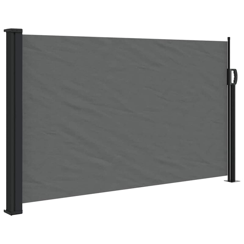 Load image into Gallery viewer, Vidaxl uitschuifbaar zijluifel antraciet 120x500 cm
