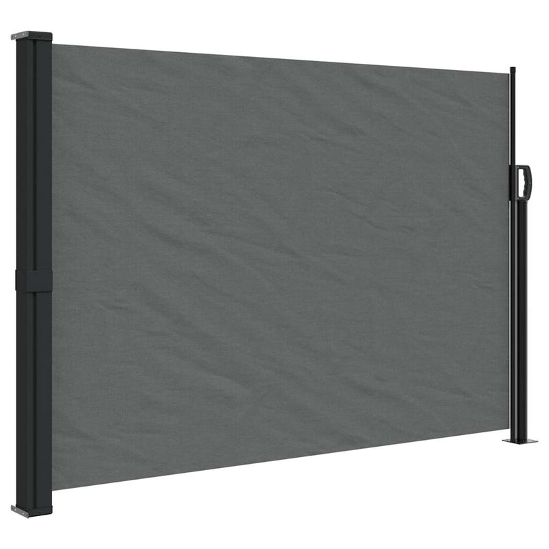 Load image into Gallery viewer, Vidaxl uitschuifbaar zijluifel antraciet 140x500 cm
