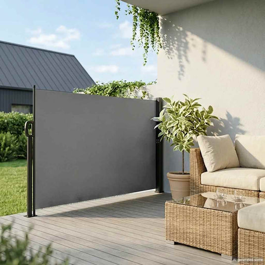 Vidaxl windscherm uittrekbaar 160x500 cm antracietkleurig