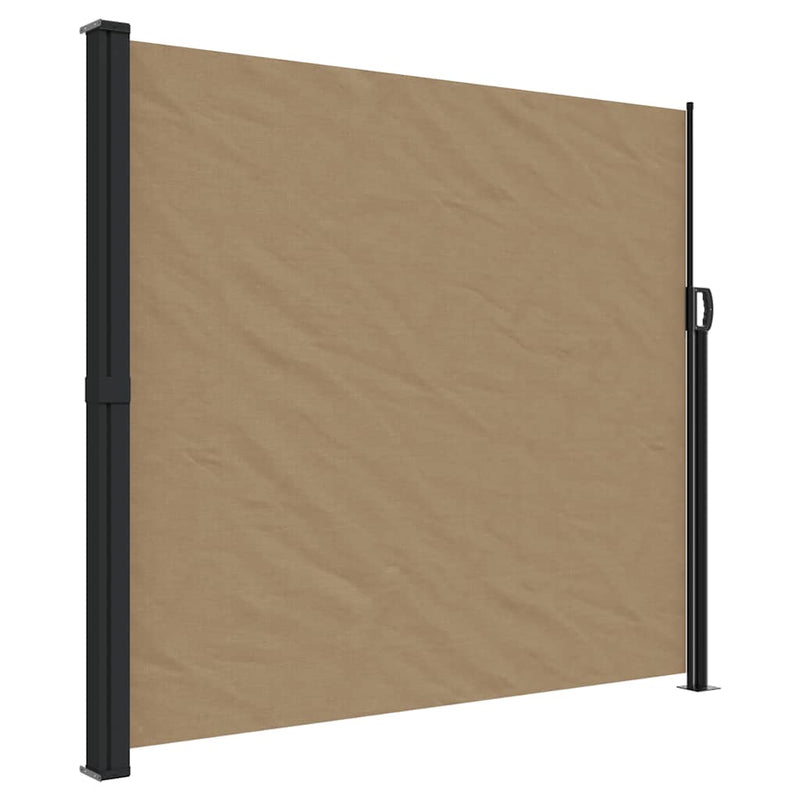Load image into Gallery viewer, Vidaxl windscherm uittrekbaar 180x500 cm taupe
