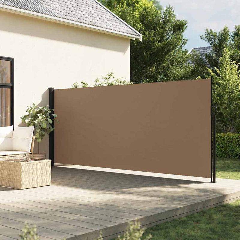 Load image into Gallery viewer, Vidaxl windscherm uittrekbaar 180x500 cm taupe
