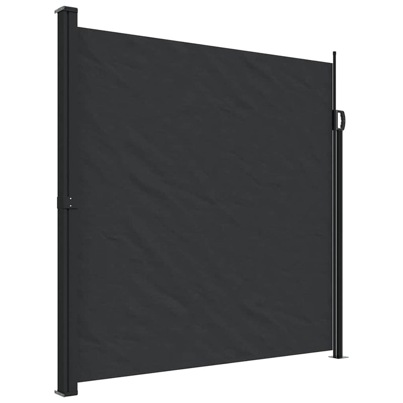 Chargez l'image dans la visionneuse de la galerie, Vidaxl windscherm uittrekbaar 200x500 cm zwart
