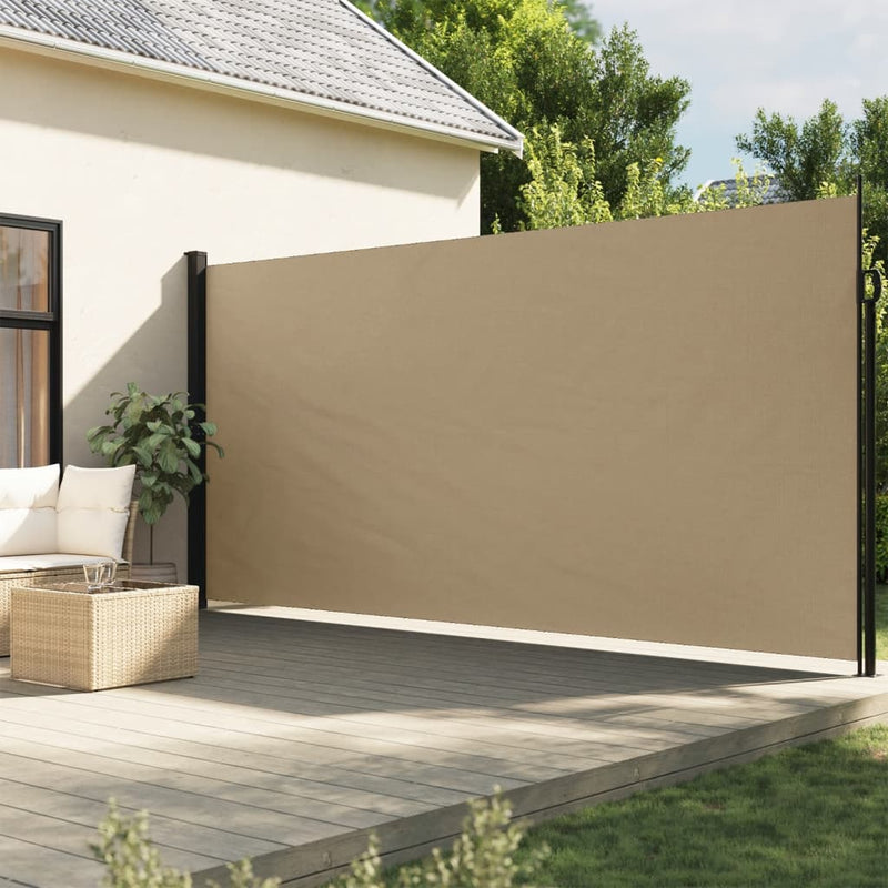 Chargez l'image dans la visionneuse de la galerie, Vidaxl windscherm uittrekbaar 200x500 cm beige
