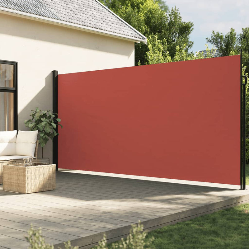 Load image into Gallery viewer, Vidaxl windscherm uittrekbaar 220x500 cm terracotta
