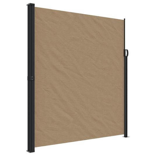Vidaxl windscherm uittrekbaar 220x500 cm taupe