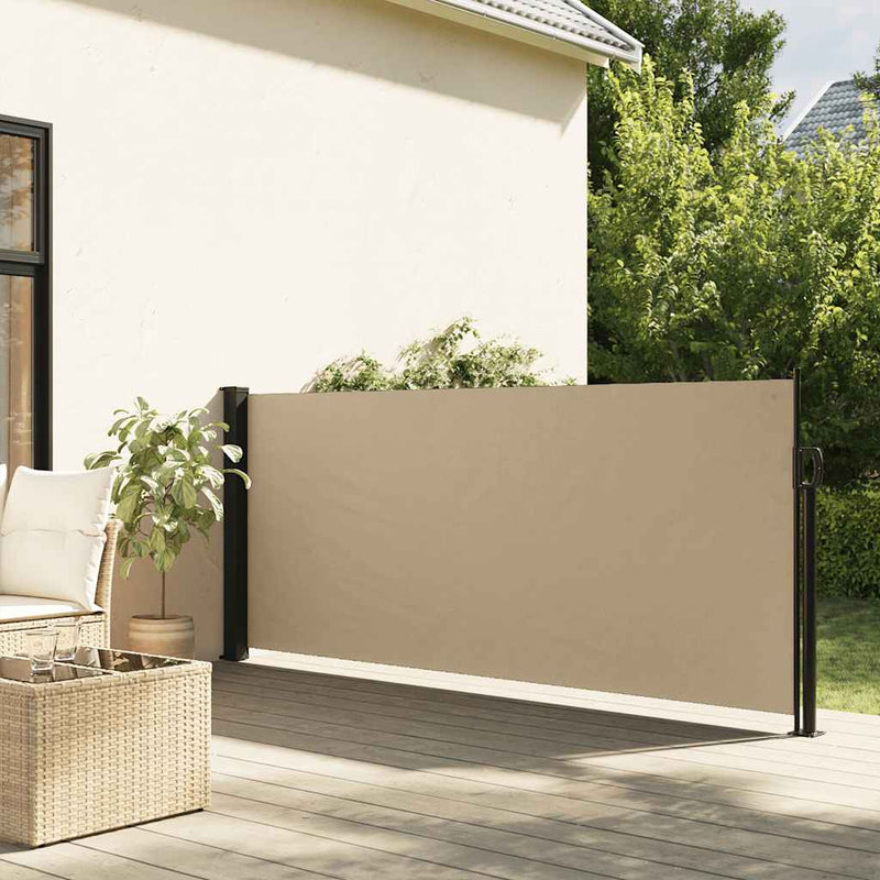 Load image into Gallery viewer, Vidaxl windscherm uittrekbaar 120x600 cm beige
