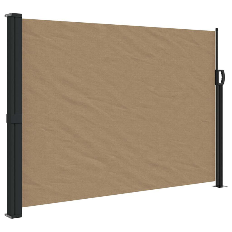 Load image into Gallery viewer, Vidaxl windscherm uittrekbaar 140x600 cm taupe
