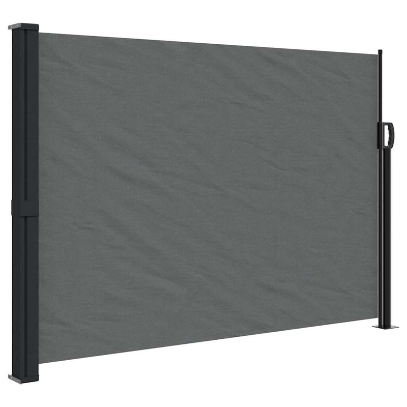 Load image into Gallery viewer, Vidaxl uitschuifbaar zijluifel antraciet 140x600 cm
