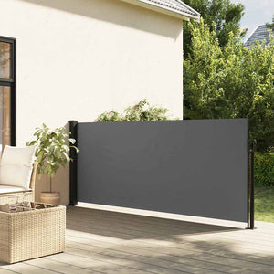 Vidaxl uitschuifbaar zijluifel antraciet 140x600 cm