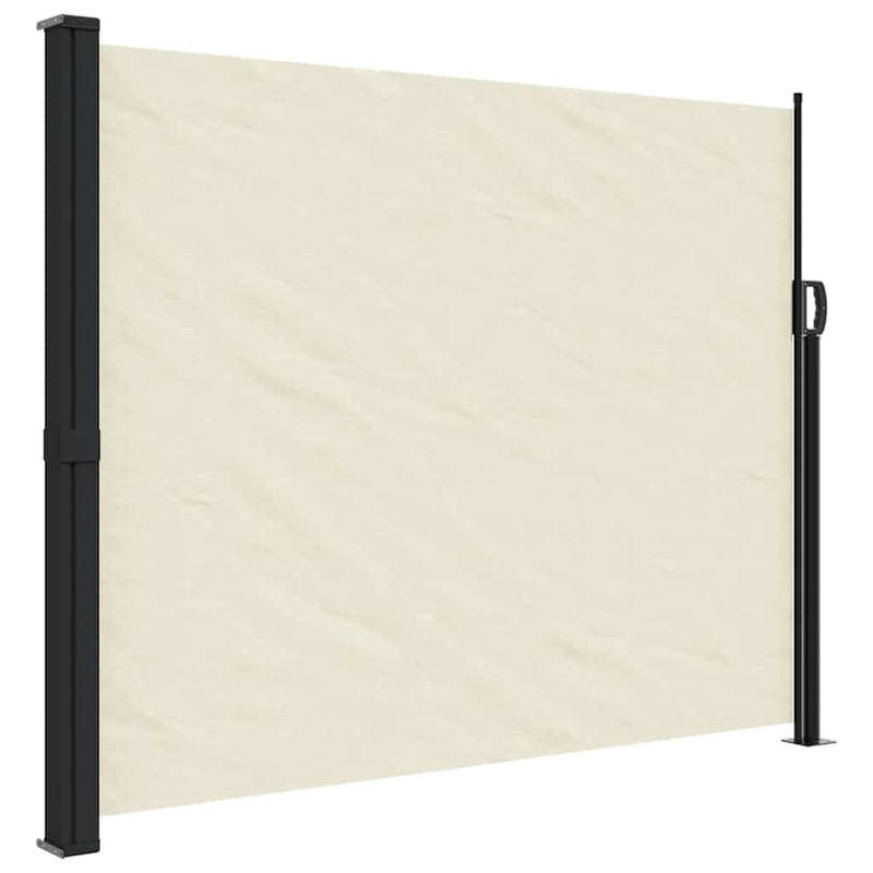 Load image into Gallery viewer, Vidaxl windscherm uittrekbaar 160x600 cm crèmekleurig
