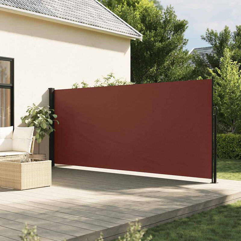 Load image into Gallery viewer, Vidaxl windscherm uittrekbaar 160x600 cm bruin
