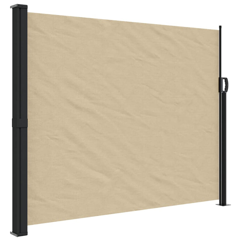 Load image into Gallery viewer, Vidaxl windscherm uittrekbaar 160x600 cm beige
