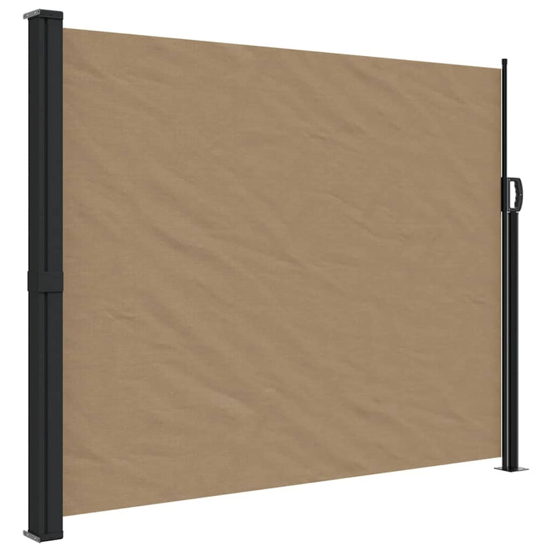 Load image into Gallery viewer, Vidaxl windscherm uittrekbaar 160x600 cm taupe
