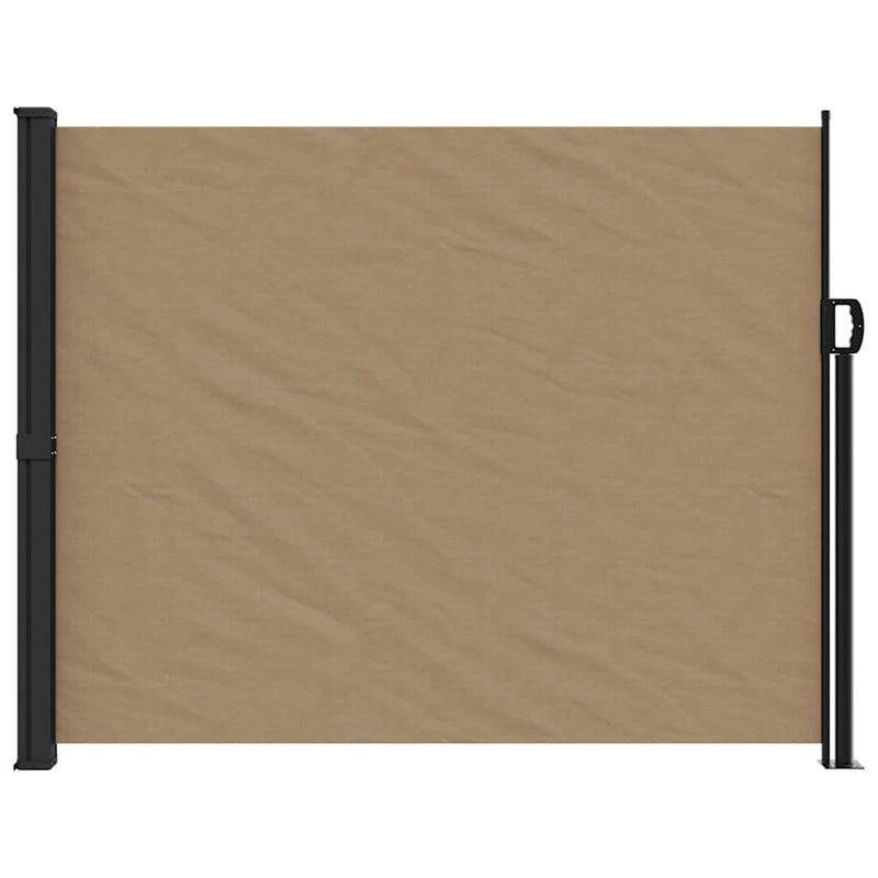 Load image into Gallery viewer, Vidaxl windscherm uittrekbaar 160x600 cm taupe
