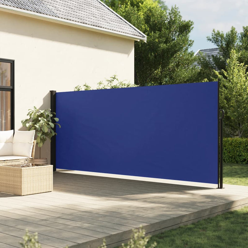 Load image into Gallery viewer, Vidaxl windscherm uittrekbaar 180x600 cm blauw
