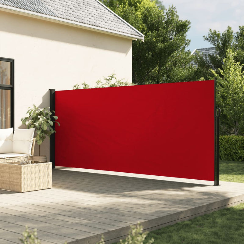 Chargez l'image dans la visionneuse de la galerie, Vidaxl windscherm uittrekbaar 180x600 cm rood
