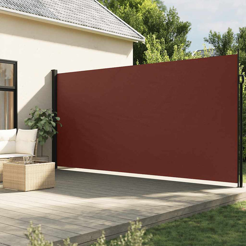 Load image into Gallery viewer, Vidaxl windscherm uittrekbaar 200x600 cm bruin
