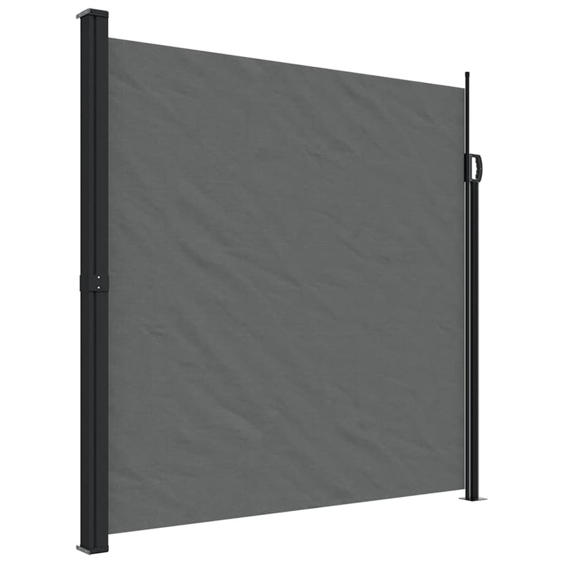 Afbeelding laden in galerijviewer, Vidaxl windscherm uittrekbaar 200x600 cm antracietkleurig
