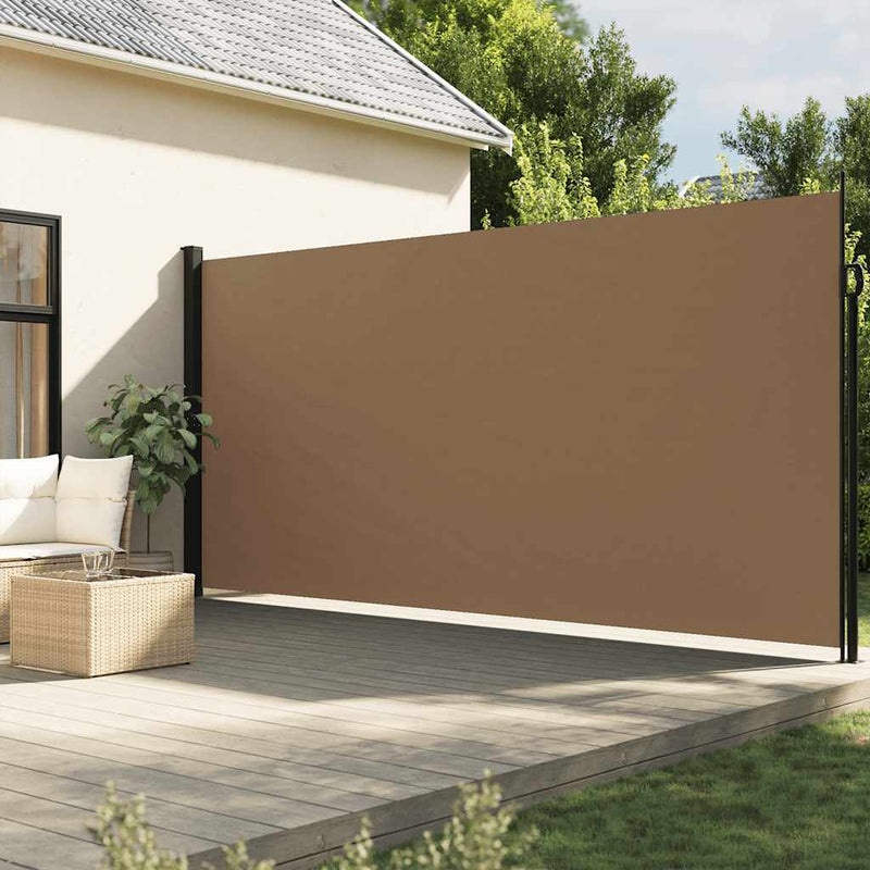 Chargez l'image dans la visionneuse de la galerie, Vidaxl windscherm uittrekbaar 220x600 cm taupe
