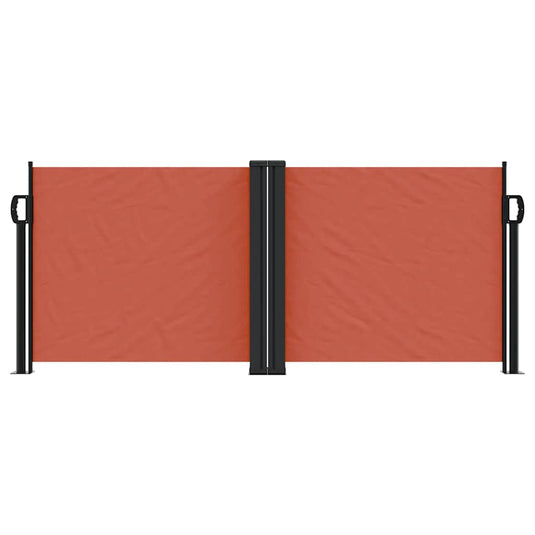 Vidaxl windscherm uittrekbaar 100x600 cm terracottakleurig
