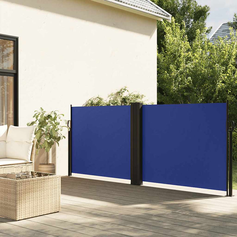 Load image into Gallery viewer, Vidaxl windscherm uittrekbaar 120x600 cm blauw
