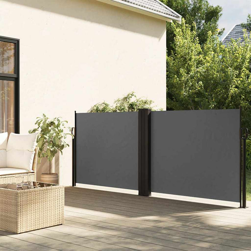 Load image into Gallery viewer, Vidaxl windscherm uittrekbaar 120x600 cm antraciet
