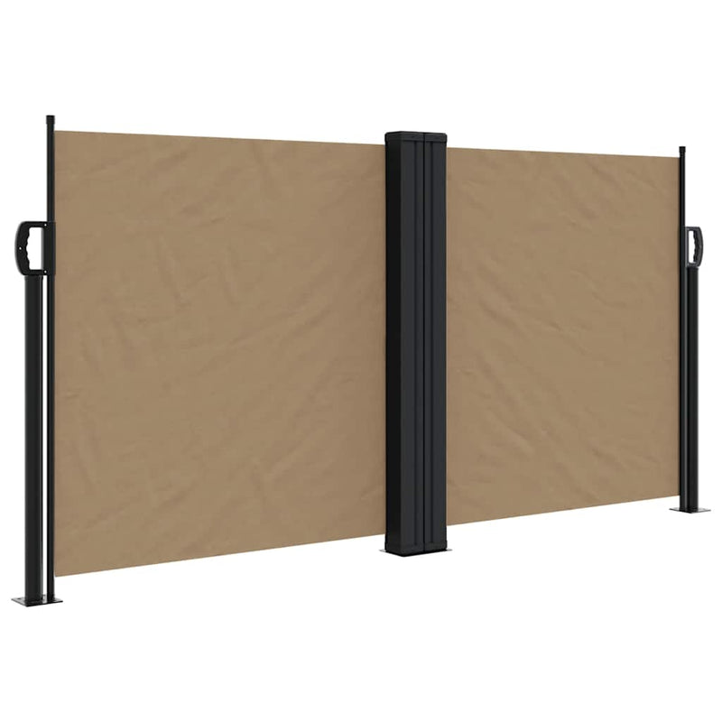 Load image into Gallery viewer, Vidaxl windscherm uittrekbaar 120x600 cm taupe
