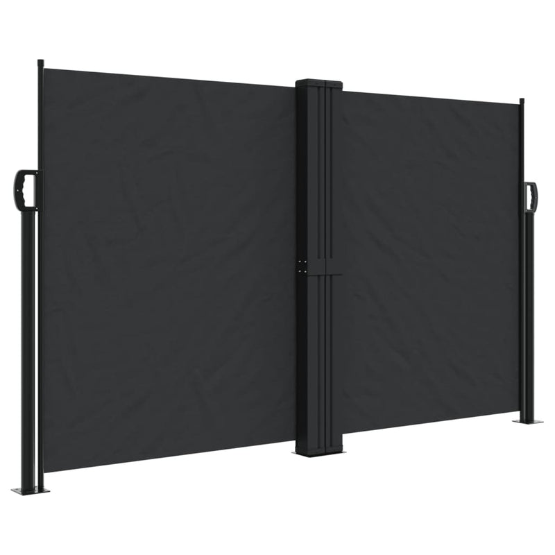 Load image into Gallery viewer, Vidaxl windscherm uittrekbaar 140x600 cm zwart
