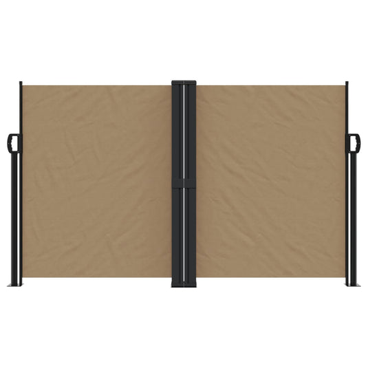 Vidaxl windscherm uittrekbaar 140x600 cm taupe
