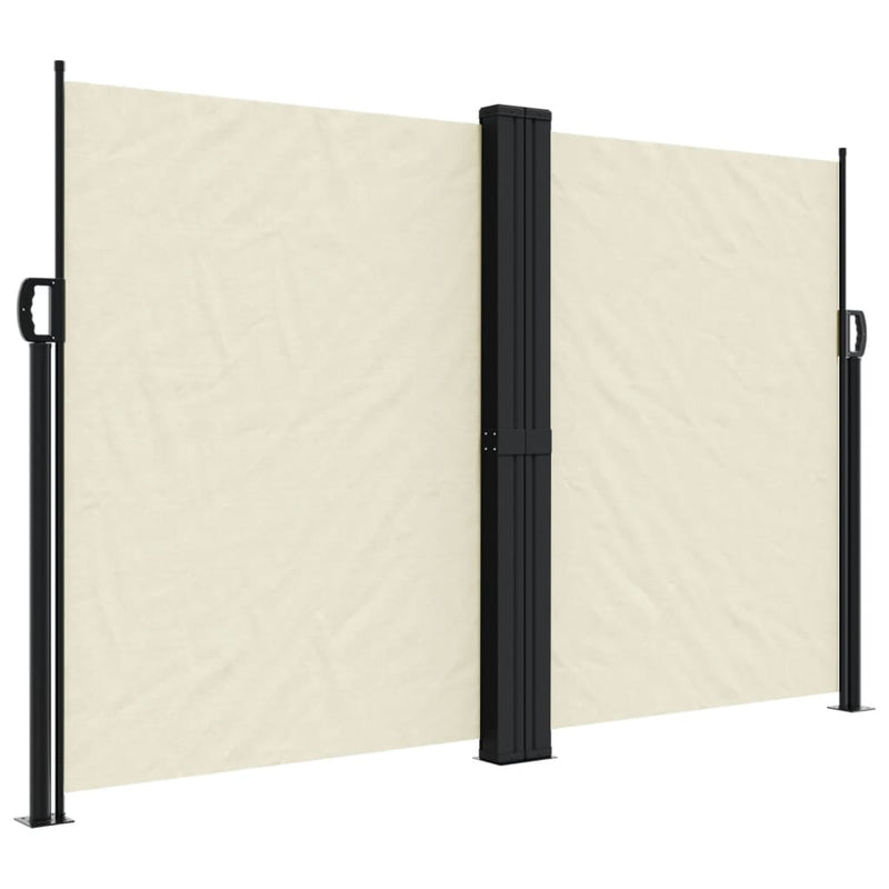 Load image into Gallery viewer, Vidaxl windscherm uittrekbaar 160x600 cm crèmekleurig
