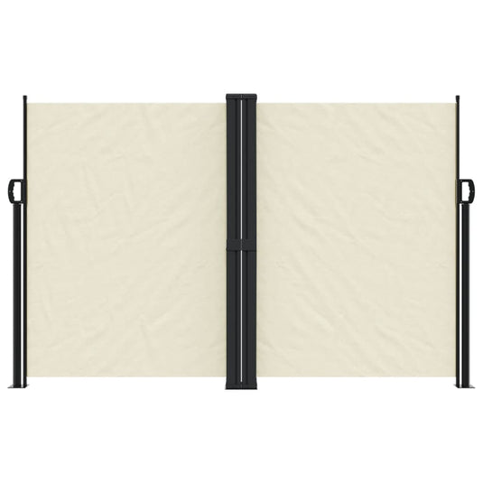 Vidaxl windscherm uittrekbaar 160x600 cm crèmekleurig