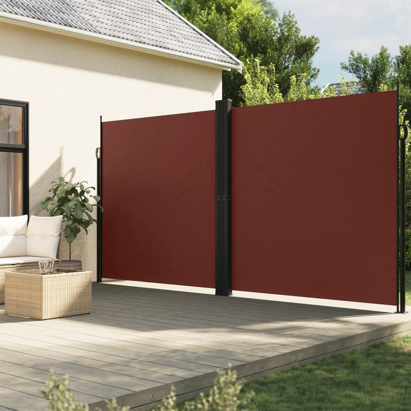 ギャラリービューアに画像をロードする, Vidaxl windscherm uittrekbaar 200x600 cm bruin
