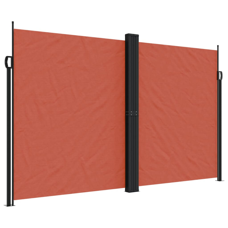 Afbeelding laden in galerijviewer, Vidaxl windscherm uittrekbaar 200x600 cm terracotta
