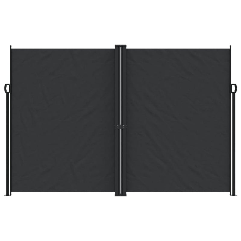 Afbeelding laden in galerijviewer, Vidaxl windscherm uittrekbaar 220x600 cm zwart
