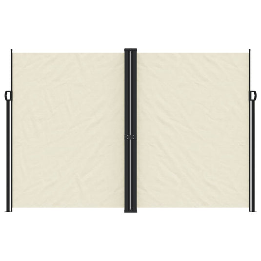 Vidaxl windscherm uittrekbaar 220x600 cm crèmekleurig
