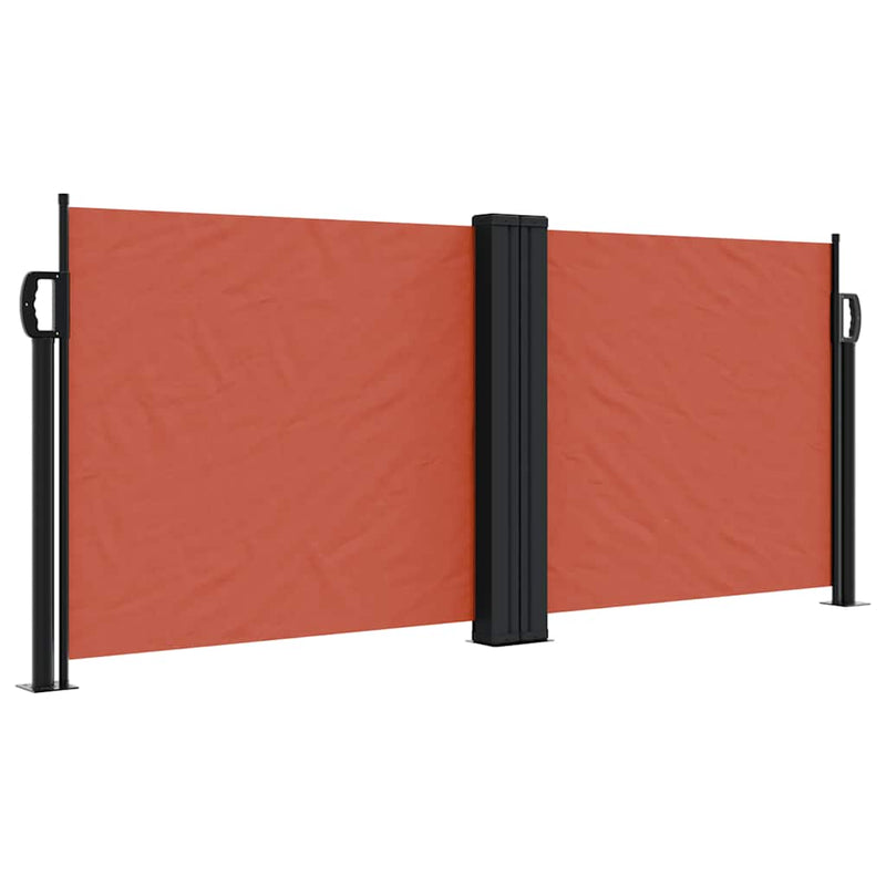 Load image into Gallery viewer, Vidaxl windscherm uittrekbaar 100x1000 cm terracottakleurig
