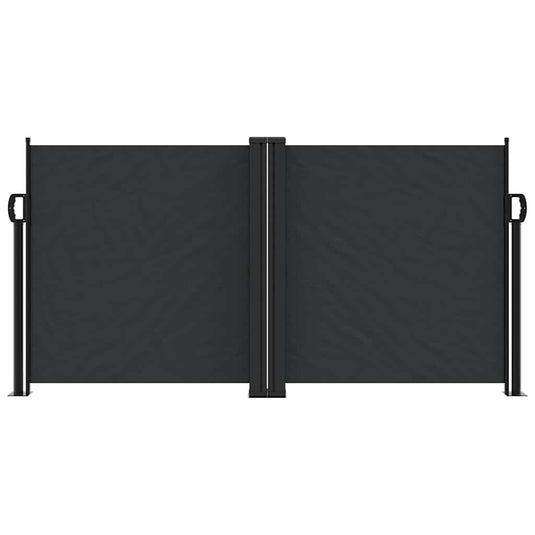 Vidaxl windscherm uittrekbaar 120x1000 cm zwart